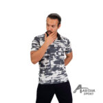 تیشرت یقه‌دار آرشا رنگ مشکی