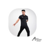 تیشرت یقه‌دار آرشا کد 8 مشکی