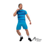 پیراهن و شورت ورزشی آرشا کد 42 فیروزه ای