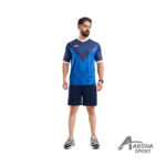 پیراهن و شورت ورزشی طرح جاکو آبی